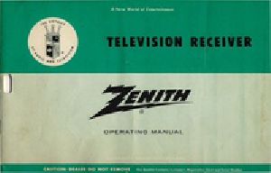 [Gutenberg 27832] • Zenith Television Receiver Operating Manual